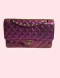 Chanel Metallic Pink Double Flap