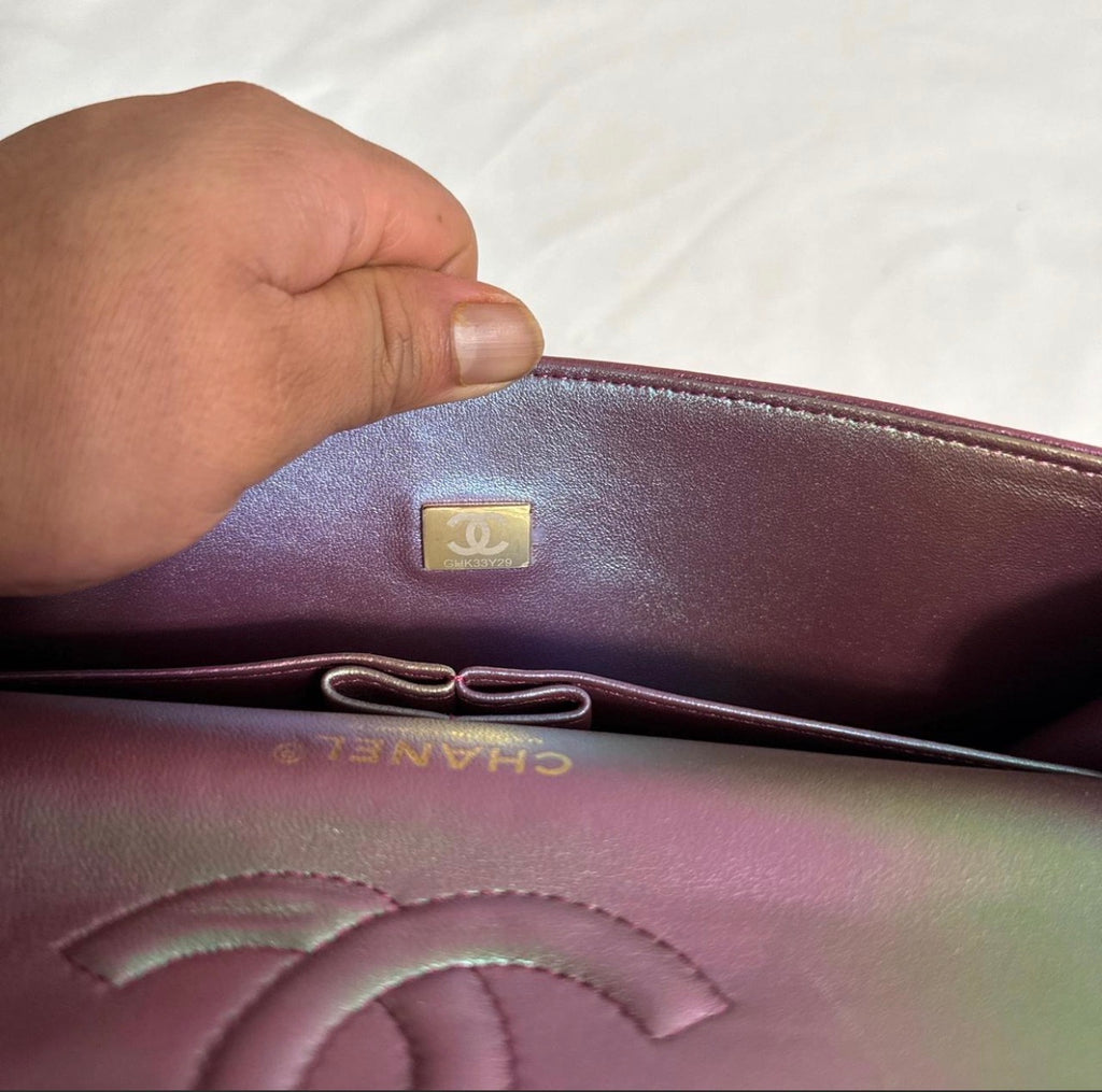 Chanel Metallic Pink Double Flap