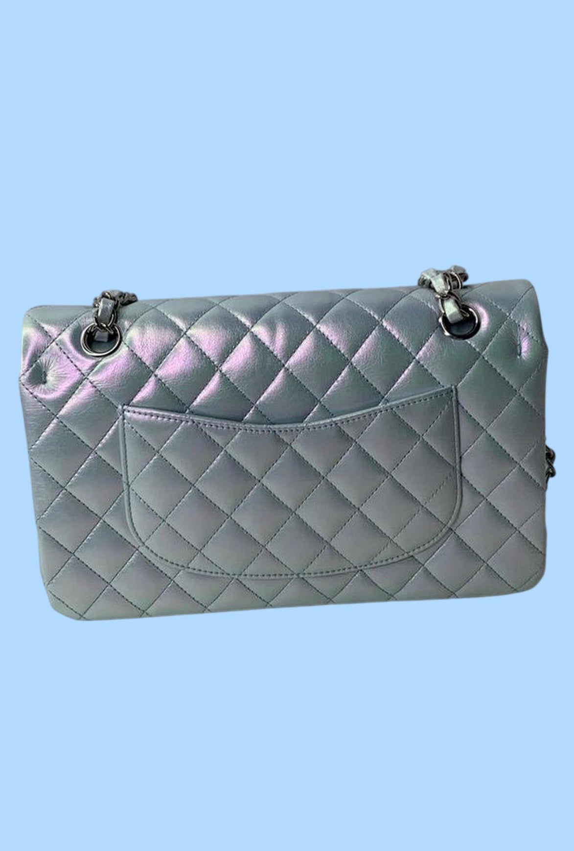 Chanel Metallic Double Flap Bag
