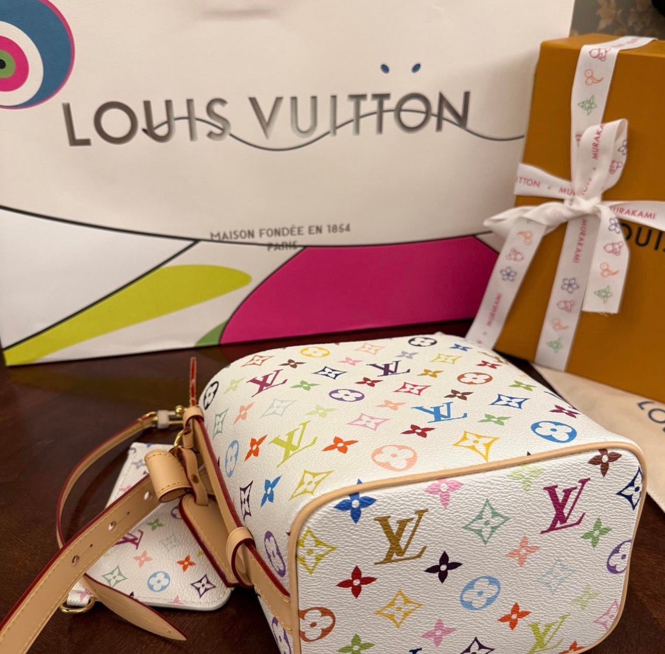 Louis Vuitton x Takashi Murakami Multicolor Monogram