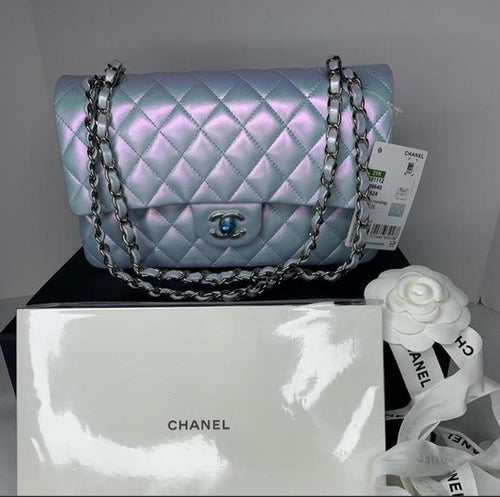 Chanel Metallic Double Flap Bag