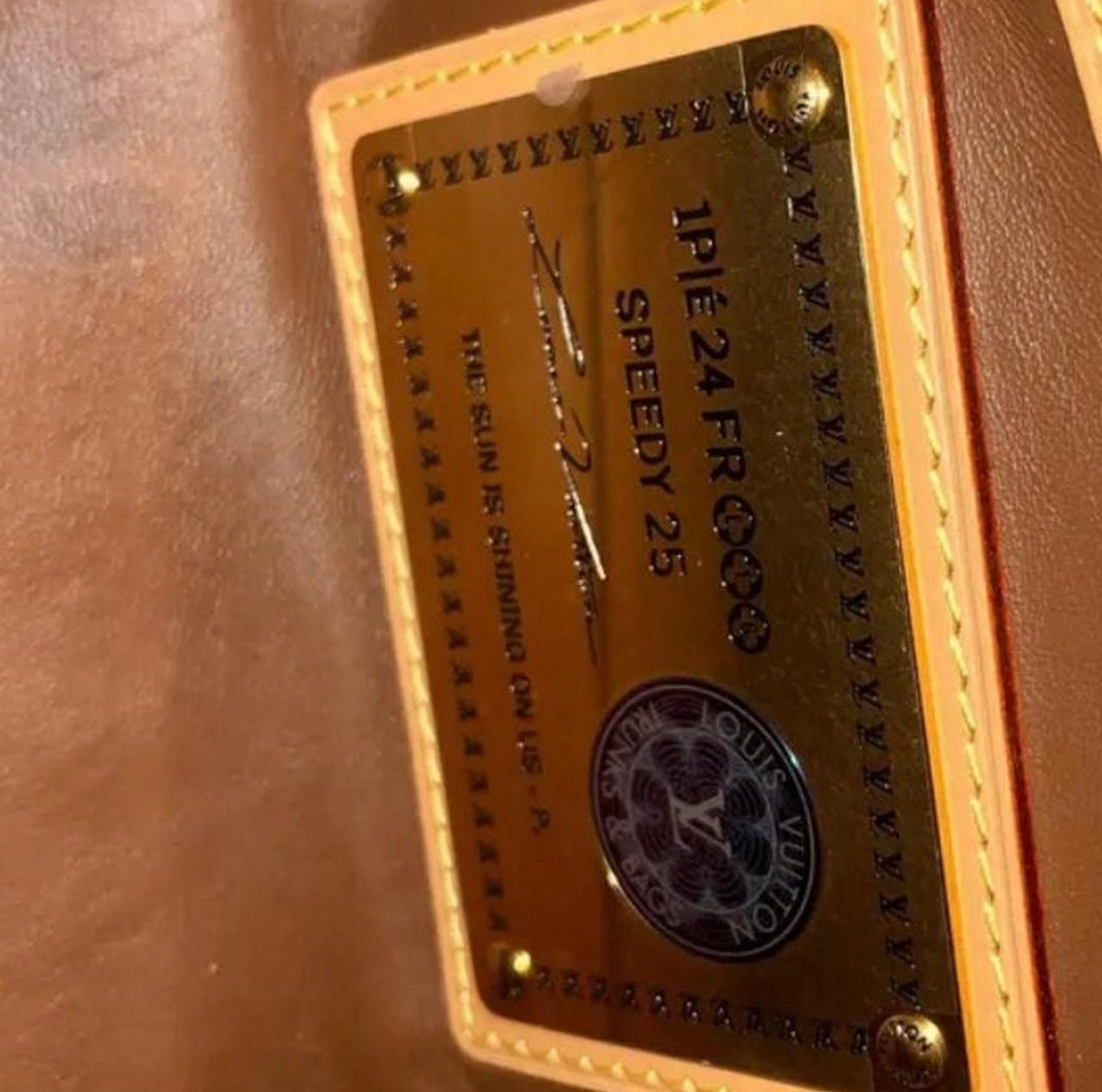 Louis Vuitton yellow speedy bag