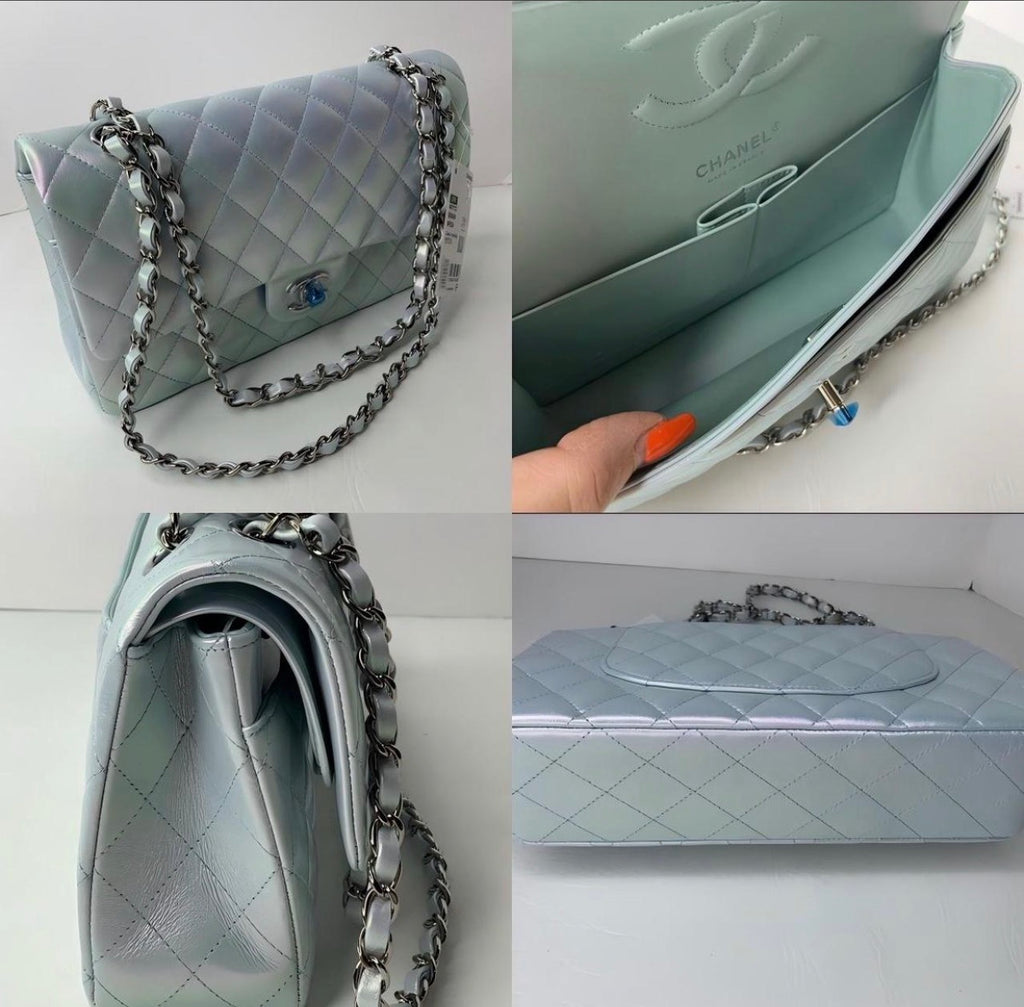 Chanel Metallic Double Flap Bag