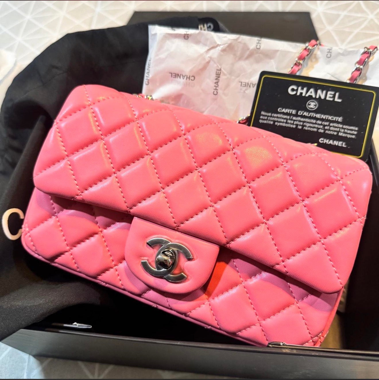 Chanel Pink Classic Flap bag