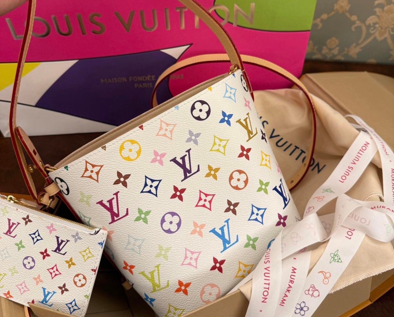 Louis Vuitton x Takashi Murakami Multicolor Monogram