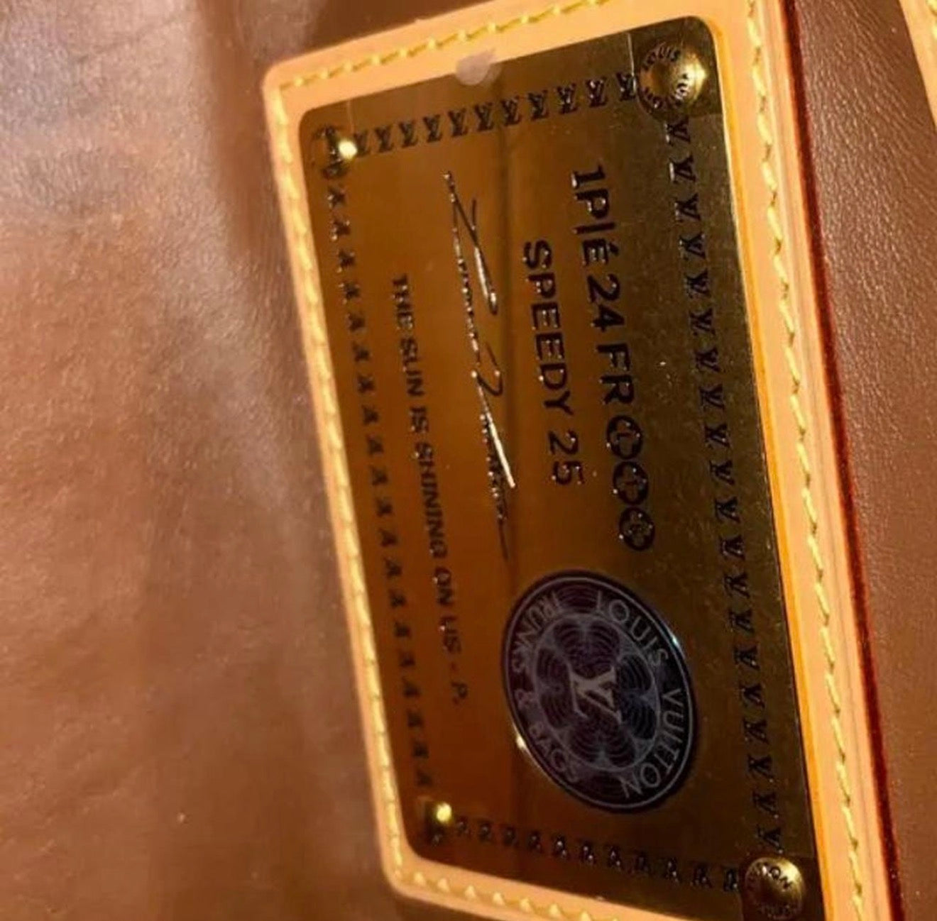 Louis Vuitton yellow speedy bag