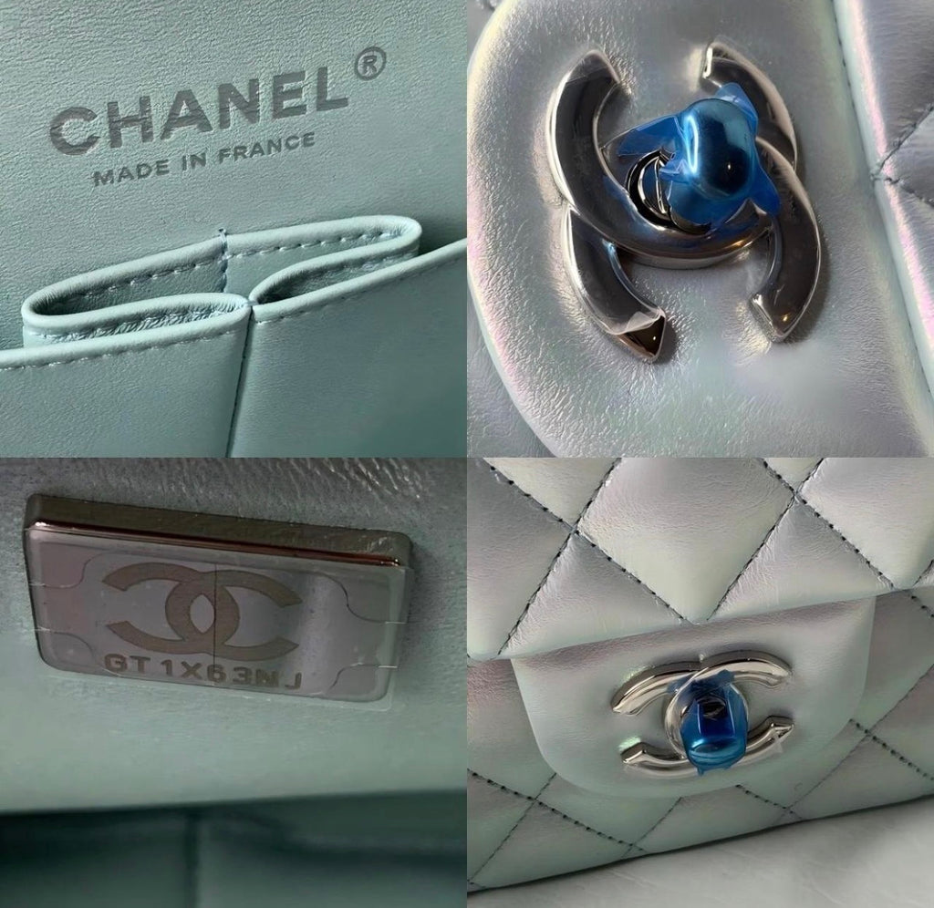 Chanel Metallic Double Flap Bag