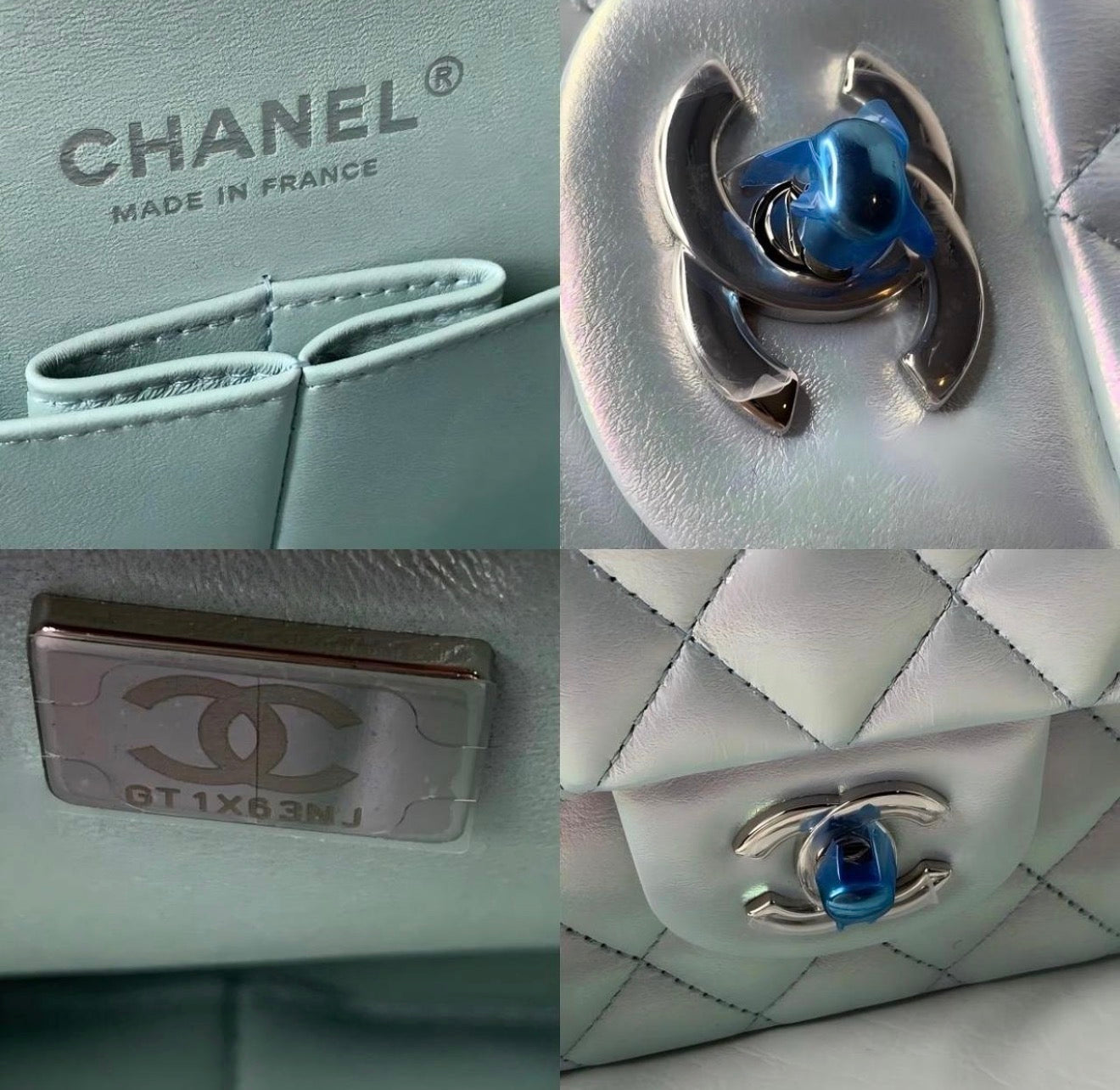 Chanel Metallic Double Flap Bag