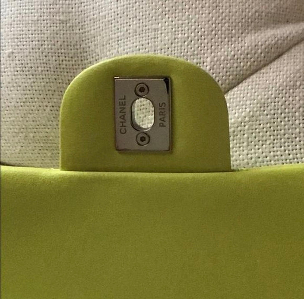 Chanel Neon Yellow Mini Flap